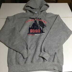 Disney Parks Mickey Mouse Mens Gray Medium Sweatshirt Hoodie NWT $49.99